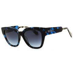 Max & Co MO0059 55W Women's Coloured Havana Acetate Full Rim Rectangular Sunglasses