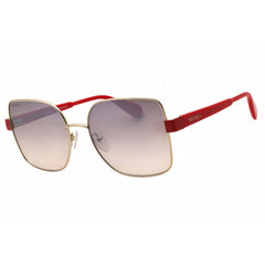 Max & Co MO0061 32G Women's Gold Metal Full Rim Frame Rectangular Shape Sunglasses