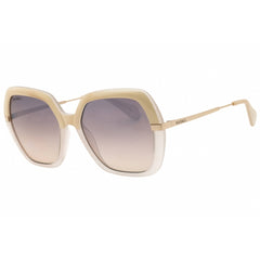 Max & Co MO0063 24F Women's White/Ivory Injected Propionate Oversized Sunglasses