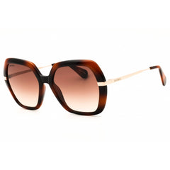 Max & Co MO0063 56F Women's Havana/Gold Injected Propionate Oversized Sunglasses
