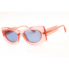 Max & Co MO0068 72V Women's Shiny Pink Injected Propionate Full Rim Cat Eye Sunglasses