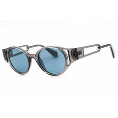 Max & Co MO0069 20V Women's Grey/Clear Injected Propionate Full Rim Round Sunglasses