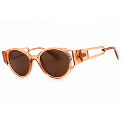 Max & Co MO0069 45E Women's Shiny Light Brown Injected Propionate Round Sunglasses