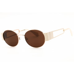 Max & Co MO0071 28E Women's Shiny Rose Gold Metal Full Rim Oval Shape Sunglasses