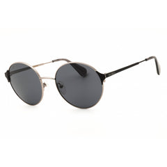 Max & Co MO0073 14A Women's Shiny Light Ruthenium Metal Round Sunglasses, 54 mm