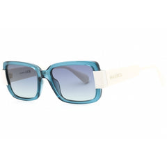 Max & Co MO0074 87W Women's Shiny Turquoise Injected Propionate Rectangular Sunglasses