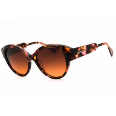 Max & Co MO0076 55F Women's Coloured Havana Acetate Full Rim Round Shape Sunglasses