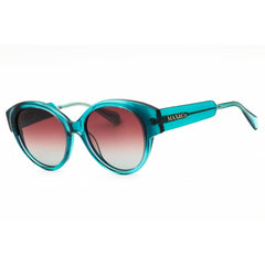 Max & Co MO0076 98P Women's Dark Green/Blue Acetate Full Rim Round Shape Sunglasses