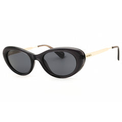 Max & Co MO0077 20A Women's Grey/Gold Injected Propionate Full Rim Cat Eye Sunglasses