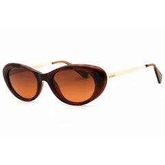 Max & Co MO0077 52F Women's Dark Havana Injected Propionate Cat Eye Shape Sunglasses