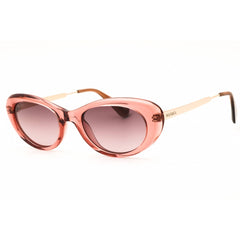 Max & Co MO0077 72F Women's Shiny Pink Injected Propionate Full Rim Cat Eye Sunglasses