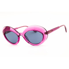 Max & Co MO0080 72V Women's Shiny Pink Injected Propionate Full Rim Oval Sunglasses