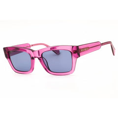 Max & Co MO0081 72V Women's Shiny Pink Acetate Full Rim Rectangular Shape Sunglasses