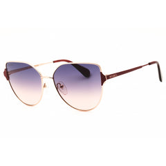 Max & Co MO0082 33W Women's Gold/Red Metal Full Rim Frame Cat Eye Shape Sunglasses