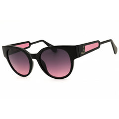Max & Co MO0085 01B Women's Shiny Black Injected Propionate Full Rim Round Sunglasses