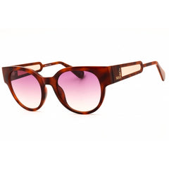 Max & Co MO0085 52Z Women's Dark Havana Injected Propionate Full Rim Round Sunglasses