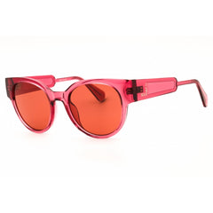 Max & Co MO0085 66S Women's Shiny Red Injected Propionate Full Rim Round Sunglasses