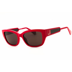 Max & Co MO0086 66A Women's Shiny Red Injected Propionate Full Rim Cat Eye Sunglasses