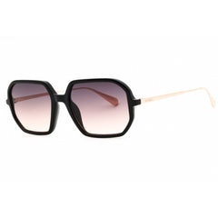 Max & Co MO0087 01B Women's Shiny Black Injected Propionate Full Rim Oval Sunglasses