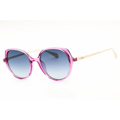 Max & Co MO0088 72W Women's Shiny Pink Injected Propionate Full Rim Round Sunglasses