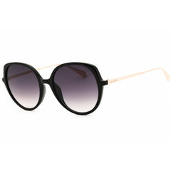Max & Co MO0088 01B Women's Shiny Black Injected Propionate Full Rim Round Sunglasses
