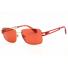 Max & Co MO0090 28S Women's Shiny Rose Gold Metal Full Rim Rectangular Sunglasses