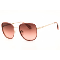 Max & Co MO0091 72F Women's Shiny Pink Metal Full Rim Frame Round Shape Sunglasses