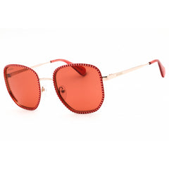 Max & Co MO0091 66S Women's Shiny Red Metal Full Rim Frame Cat Eye Shape Sunglasses