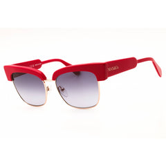 Max & Co MO0092 66B Women's Shiny Red Acetate Full Rim Cat Eye Shape Sunglasses