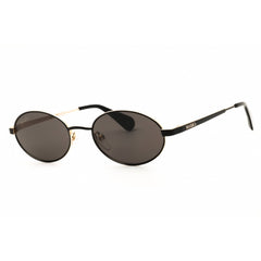 Max & Co MO0093 01A Women's Shiny Black Metal Full Rim Frame Oval Shape Sunglasses