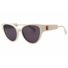 Max & Co MO0095 21A Women's White Acetate Full Rim Frame Cat Eye Shape Sunglasses