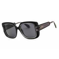 Max & Co MO0096 01A Women's Shiny Black Injected Propionate Oversized Sunglasses