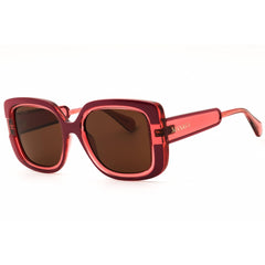Max & Co MO0096 74E Women's Pink/Clear Injected Propionate Oversized Sunglasses