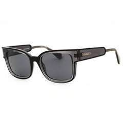 Max & Co MO0098 01A Women's Shiny Black Injected Propionate Rectangular Sunglasses