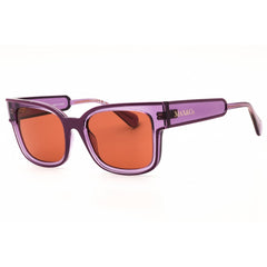 Max & Co MO0098 81E Women's Shiny Violet Injected Propionate Rectangular Sunglasses
