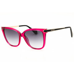 Max & Co MO0100 75B Women's Shiny Fuchsia Injected Propionate Rectangular Sunglasses