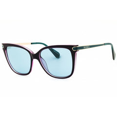 Max & Co MO0100 81V Women's Shiny Violet Injected Propionate Cat Eye Sunglasses