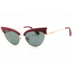 Max & Co MO0102 72N Women's Shiny Pink Acetate Full Rim Cat Eye Shape Sunglasses