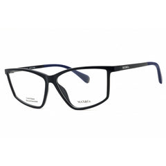 Max & Co MO5013 090 Women's Shiny Blue Injected Propionate Rectangular Eyeglasses