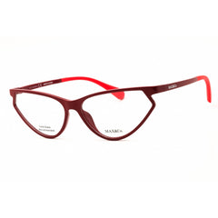 Max & Co MO5026 066 Women's Shiny Red Injected Propionate Full Rim Cat Eye Eyeglasses