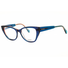 Max & Co MO5028 092 Women's Blue/Brown Acetate Full Rim Cat Eye Shape Eyeglasses