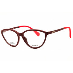 Max & Co MO5044 069 Women's Oval Eyeglasses - Shiny Bordeaux Injected Propionate Frame