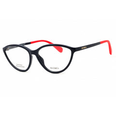 Max & Co MO5044 090 Women's Oval Eyeglasses - Shiny Blue Injected Propionate Frame
