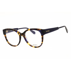 Max & Co MO5045 56A Women's Round Shape Eyeglasses - Havana/Blue Acetate Frame
