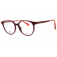 Max & Co MO5053 066 Women's Round Eyeglasses - Shiny Red Injected Propionate Frame