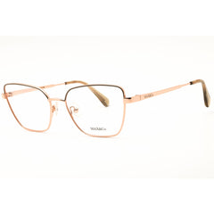Max & Co MO5068 033 Women's Cat Eye Shape Eyeglasses - Rose Gold Metal Full Rim Frame
