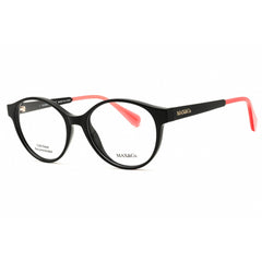 Max & Co MO5073 001 Women's Round Eyeglasses - Shiny Black Injected Propionate Frame