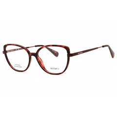 Max & Co MO5079 056 Women's Cat Eye Eyeglasses in Havana/Black Injected Propionate