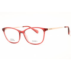 Max & Co MO5083 072 Women's Rectangular Eyeglasses in Shiny Pink Injected Propionate