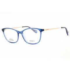 Max & Co MO5083 090 Women's Oval Eyeglasses - Shiny Blue Injected Propionate Frame